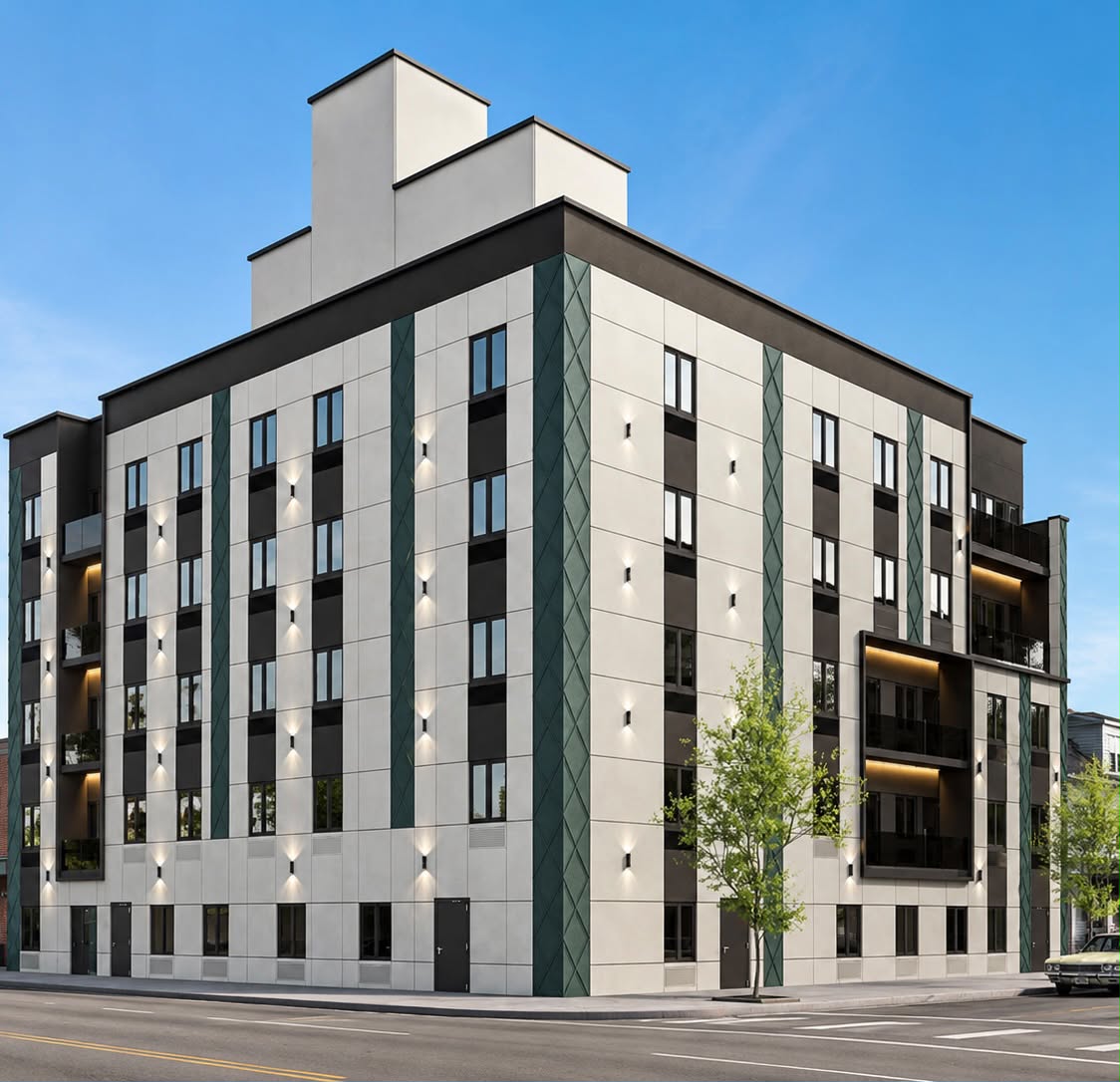Modern multifamily development in the Bronx
